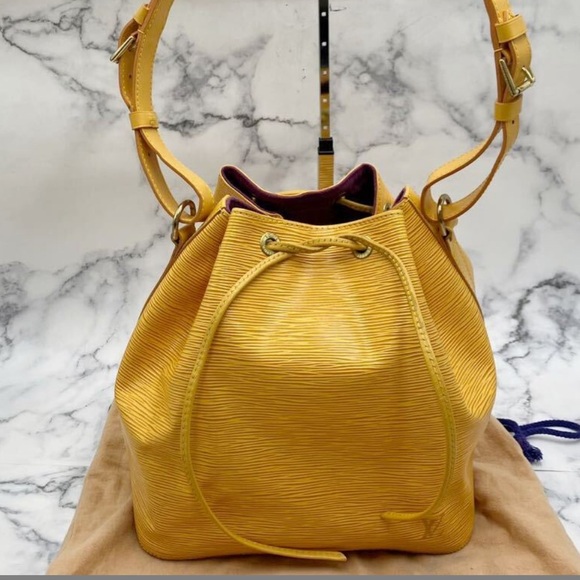 Louis Vuitton Handbags - Vintage Louis Vuitton | Petit Noe Yellow EPI Bucket Bag